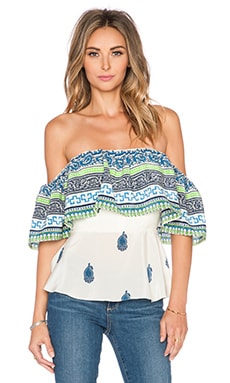 Amanda Uprichard Delilah Top in Blue | REVOLVE