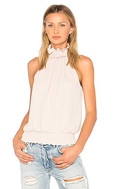 Amanda Uprichard Kimmie Mock Neck Top in Bone | REVOLVE