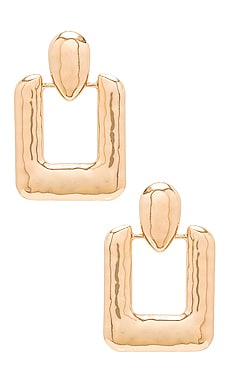

Серьги rectangle - Amber Sceats, Металлический золотой, Золотой