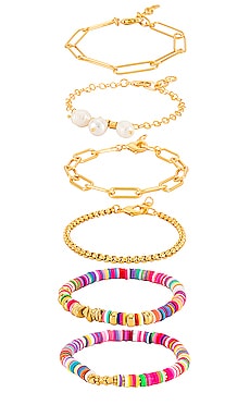 Embellished Layered Bracelet Amber Sceats $74 베스트 셀러
