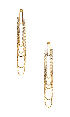 x REVOLVE Layered Drop Earrings Amber Sceats $69 