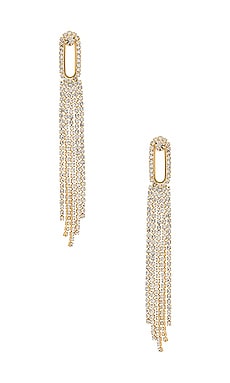 x REVOLVE Follow The Crystal Earrings Amber Sceats $82 NEW