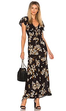 Free People x Intimately FP Suddenly Fine Maxi Slip in Black Combo