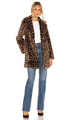 Vera Faux Fur Coat AMUSE SOCIETY AU$ 171.50 