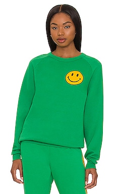 ANINE BING Jaci Sweatshirt in Washed Faded Green | REVOLVE