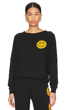 Smiley 2 Crew SweatshirtAviator Nation$165