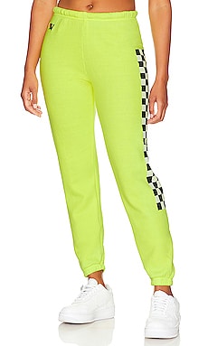 Product image of Aviator Nation Check Leg Sweatpant. Click to view full details