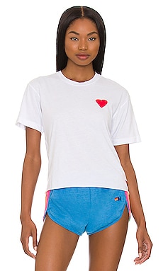 HEART EMBROIDERY 티셔츠 Aviator Nation $83 