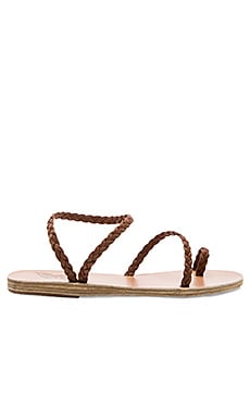 Ancient Greek Sandals Eleftheria Sandal in Chocolate Chocolate