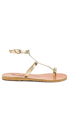 

Сандалии anthi - Ancient Greek Sandals, Металлический золотой, Плоская подошва