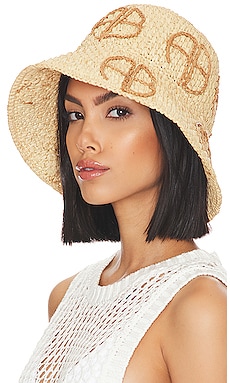 Gucci Straw Bucket Hat in Natural