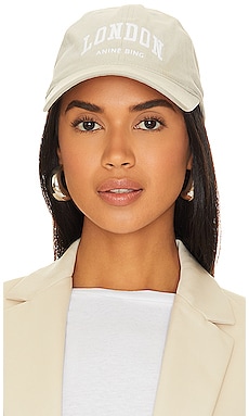 ANINE BING Jeremy Baseball Cap University London - Wash Faded Seafoam