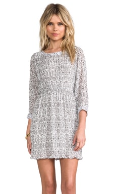 ANINE BING Floral Print Dress in Grey REVOLVE