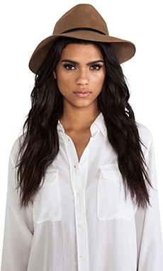 ANINE BING Bohemian Hat in Taupe REVOLVE