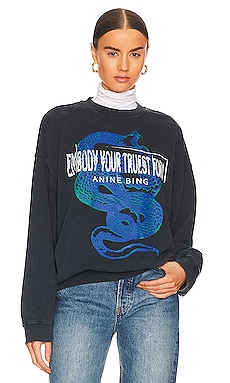 Product image of ANINE BING Jaci Viper Sweatshirt. Click to view full details