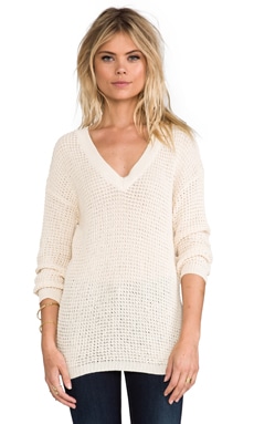 ANINE BING Knit Sweater in Beige REVOLVE