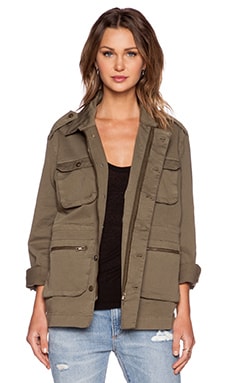 ANINE BING Oversized Army Jacket in Olive REVOLVE