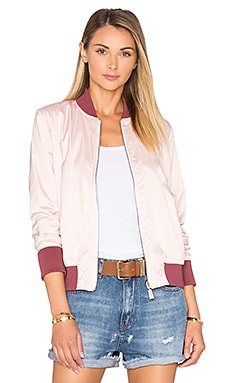 Product image of ANINE BING Satin Reversible Bomber Jacket. Click to view full details