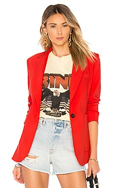 ANINE BING Schoolboy Blazer in Red REVOLVE