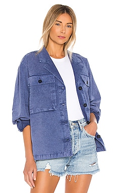 ANINE BING Sawyer Jacket in Blue REVOLVE