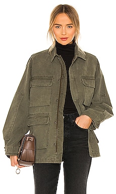 ANINE BING Joey Jacket in Green REVOLVE