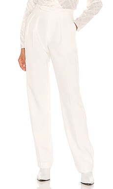 ANINE BING x HC James Trouser in White REVOLVE