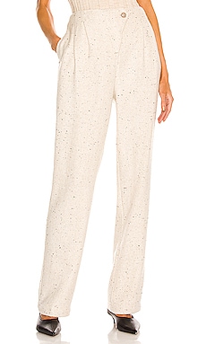 ANINE BING Ari Trouser in Cream REVOLVE