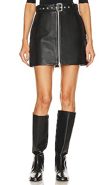 Women's Mini Skirts  Leather & Black - REVOLVE