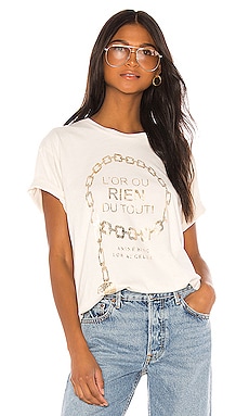 ANINE BING Ringo Tee in Goldie REVOLVE