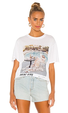 ANINE BING AB X TO Lili Tee in White REVOLVE