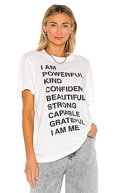 ANINE BING Empowerment Lili Tee in White | REVOLVE