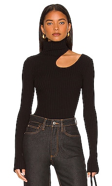 ANINE BING Victoria Top in Black REVOLVE