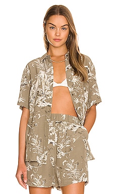 ANINE BING Bruni Top in Tropical Print from Revolve.com
