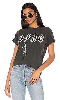 ANINE BING Bing Bolt Tee in Black REVOLVE