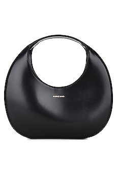 ANINE BING Mini Luna Bag in High Shine Black REVOLVE