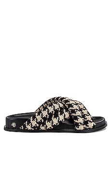 ANINE BING Lizzie Slide in Houndstooth REVOLVE