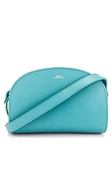 

Сумка через плечо sac demi lune mini - A.P.C, Сине-зеленый, Сумки через плечо