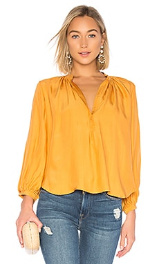 APIECE APART Yara Bravo Blouse in Creamsicle | REVOLVE