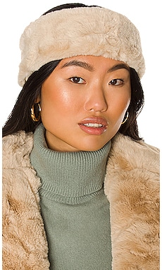 Free Shipping pop MINK NOT! Faux Fur Head Band put-on-pieces Cruelty Free