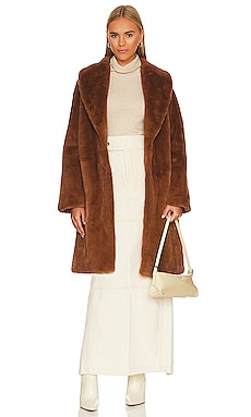 Bree Faux Fur Coat Apparis $295 NEW