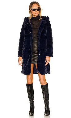 Celina 2.0 Faux Fur Coat Apparis $127 Sustainable