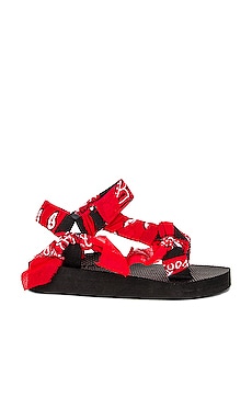 Arizona Love Trekky Bandana Sandal in Red Bandana REVOLVE