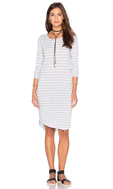 Assembly Label Moments Dress in Grey Marle Stripe | REVOLVE