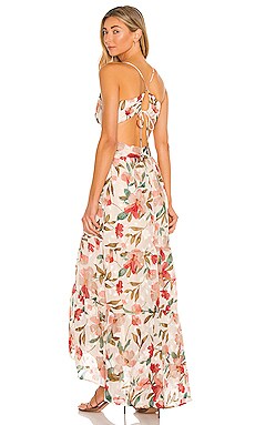 ASTR the Label Frolic Dress in Cream Ruby Floral | REVOLVE