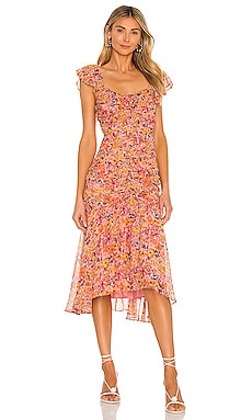 devereaux cutout floral dress