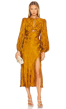 Alice mccall 2025 mustard dress