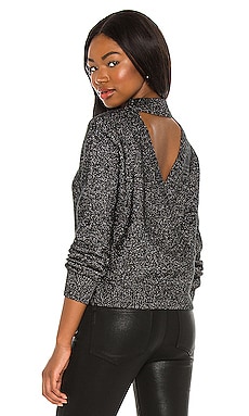 Black open back outlet sweater