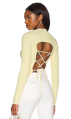 Lace up hot sale back top