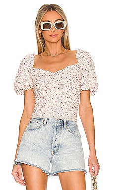 Ruched Short Sleeve Top ASTR the Label $59 