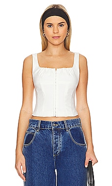 Baby Blue Reworked Spellout Corset Top Size undefined - $67
